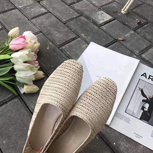 Planet Gates Beige / 35 Ladies Shoe 2018 Casual Cane Ballerinas Fashion Women Solid Ballet Flats Basic Shallow Women Flats size 34-38