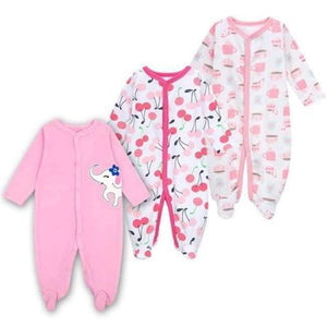 Planet Gates Beige / 3M 3 Pack Baby Girls Boy Clothes Newborn Pajamas Toddler Infant Sleepwear 0-12 Months Baby Romper Babies Clothing Set