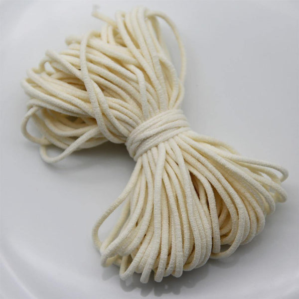 Planet Gates Beige / 3mm / 10 yards 10Yard 3MM Round Mouth Mask Elastic Band Mask Rope Rubber Band Tape Mask Ear Hanging Rope Belt String Oil Core DIY Sewing Crafts
