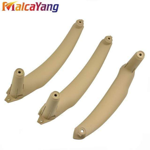 Planet Gates Beige 3pcs Left Right Side Inner Interior Armrest Door Panel Handle Pull Trim Cover For BMW E70 X5 E71 X6