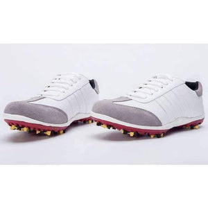 Planet Gates Beige / 41 New Mens Golf Sports Shoes Light & Breathable waterproof removable spikes non-slip men microfiber leather sneakers