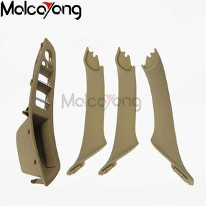 Planet Gates Beige 4pcs Car Styling Left Hand Drive LHD For BMW 5 series F10 F11 F18 520i Car Interior Inner Door Handle Panel Pull Trim Cover Storage B