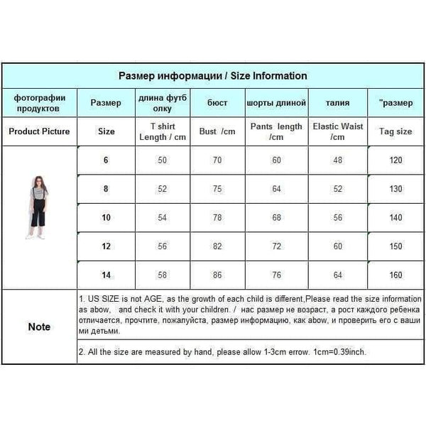 Planet Gates Beige / 6 Summer Girls Clothing Set T-shirts Pants Kids Suits Two-piece Teenage Girl Tracksuit size 6 7 8 9 10 11 12 13 14 years