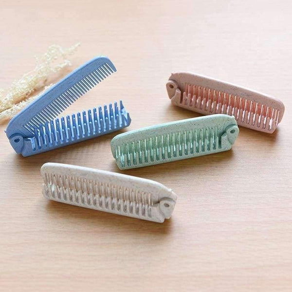 Planet Gates Beige 6PCS/LOT Portable Makeup Comb Hair Brush Foldable Comb Anti-static Hair Combs Hairbrush  Hair Care Styling Tools