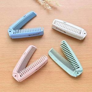 Planet Gates Beige 6PCS/LOT Portable Makeup Comb Hair Brush Foldable Comb Anti-static Hair Combs Hairbrush  Hair Care Styling Tools