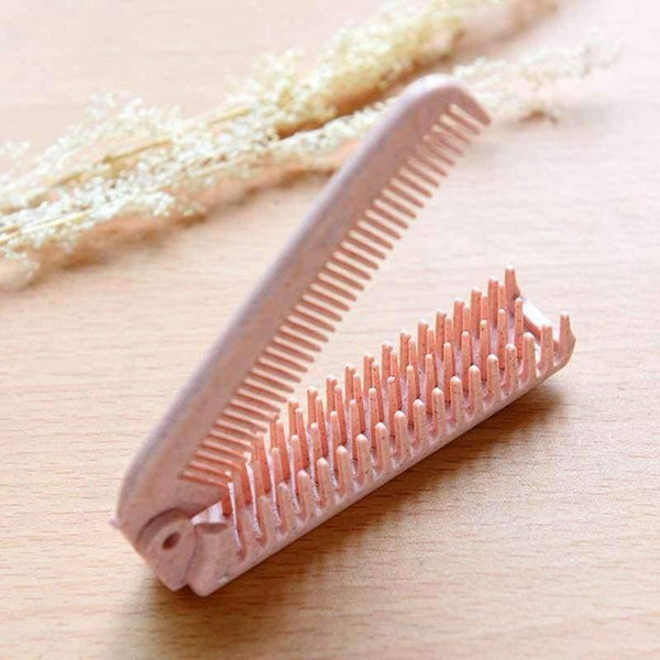 Planet Gates Beige 6PCS/LOT Portable Makeup Comb Hair Brush Foldable Comb Anti-static Hair Combs Hairbrush  Hair Care Styling Tools