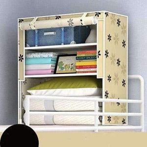 Planet Gates Beige 7 Style College Student Dormitory Artifact Up/Down Bed Simple Cloth Wardrobe Bedside Storage Cabinets Shelf Home Furniture