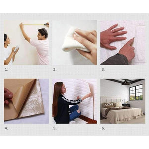 Waterproof Foam Brick 3D Wall Panel Diy Self Adhesive Wallpaper For Kids Room Bedroom Wall Decor 3D Brick Living Room Wall Paper