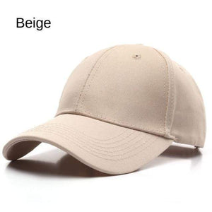 Planet Gates Beige / Adjustable Cotton Baseball Cap for Men and Women Simple Solid Color Hat