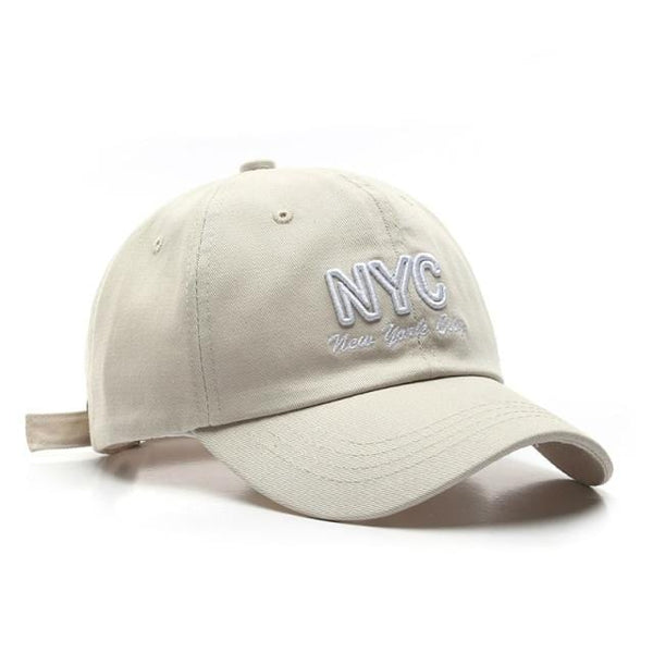 Planet Gates Beige / Adjustable Cotton Baseball Cap for Women and Men NYC Embroidery Hats Boys Girls Hip Hop Hat Summer Visors Cap Casual Snapback Hat
