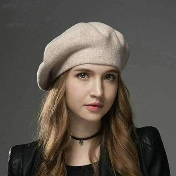 Planet Gates beige / adjustable MingJieBiHuo new Winter wool warm beret hat women Fashion wild painter soild casual girls beret hat
