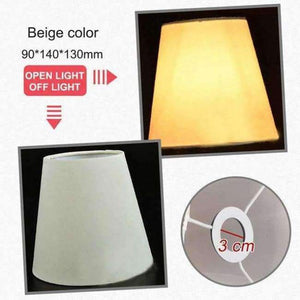 Planet Gates Beige American Simple Style Lamp Shade Flax PVC Lamp Shade for Candle Crystal Chandeliers Wall Lamp Light Shade Abajur 90*140*130mm