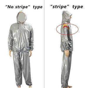 Planet Gates Beige Body Building Fitness Hat Sauna Clothes Lose Weight Keep Slimming Waterproof Gym Exercise Training Workout Hooded Suit