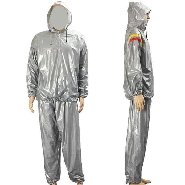 Planet Gates Beige Body Building Fitness Hat Sauna Clothes Lose Weight Keep Slimming Waterproof Gym Exercise Training Workout Hooded Suit