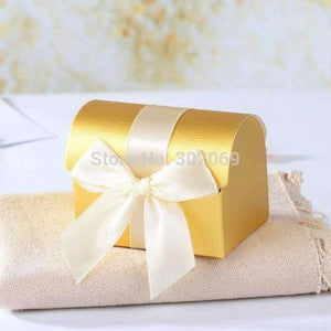 Planet Gates Beige Boxes Popular Wedding Treasure Chest Favor Boxes, Bridal Shower Chocolate Box 100pcs