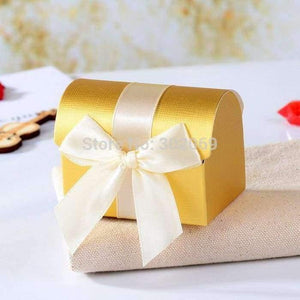 Planet Gates Beige Boxes Popular Wedding Treasure Chest Favor Boxes, Bridal Shower Chocolate Box 100pcs