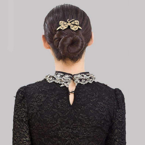 Planet Gates beige Butterfly Hair Comb Pin Barrette Jewelry Ornament Accessories for Women Girls Cellulose Acetate Clip Comb Claw Wedding Party
