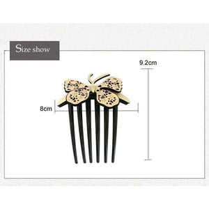 Planet Gates beige Butterfly Hair Comb Pin Barrette Jewelry Ornament Accessories for Women Girls Cellulose Acetate Clip Comb Claw Wedding Party