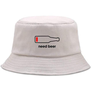 Planet Gates beige / China / 56-58cm Beer Bottle Personalized Letter Printing Bucket Hat Men Fashion Beach Sun Women'S Fisherman Cap Hip Hop Fishing Women Bob Hats