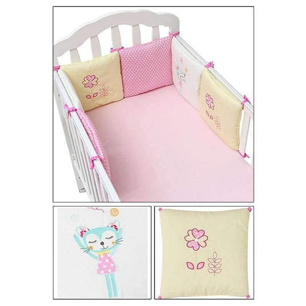 Planet Gates Beige / China 6Pcs Infant Baby Bedding Bumper Newborn Crib Bumper Baby Bed Protector Toddler Cartoon Crib Bedding Bumper in the Crib for Baby