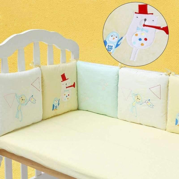 Planet Gates Beige / China 6Pcs Infant Baby Bedding Bumper Newborn Crib Bumper Baby Bed Protector Toddler Cartoon Crib Bedding Bumper in the Crib for Baby