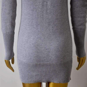 Planet Gates Beige / China European And American Autumn And Winter Collar Collar Off-shoulder Sexy Slim Sweater Skirt Knitted Sweater Women