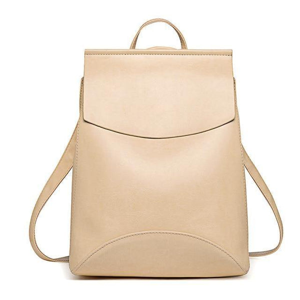Planet Gates Beige / China Women Backpack High Quality Youth Leather Backpacks for Teenage Girls Female School Shoulder Bag