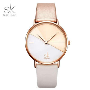 Planet Gates beige / China Women's Watches Fashion Leather Wrist Watch Vintage Ladies Watch Irregular Clock Mujer Bayan Kol Saati Montre Feminino