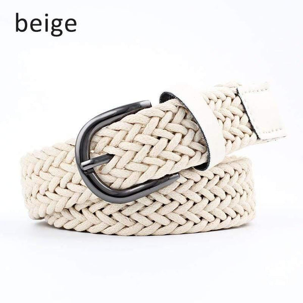 Elastic Stretch Waist Belts For Men Women Casual Stretch Woven Belt Women Waistband Student Jeans Canvas Belt