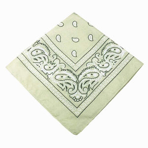 Fashion Women Cotton Bandana Scarf Square Female Bandanas 55cm*55cm Headwear Rock Girls Head Scarf Headbands Hair Accessories