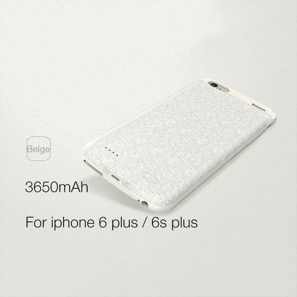 Planet Gates Beige for 6s plus / China Baseus Power Case For iphone 6s plus 2500/3650mAh Magnetic Portable Power Bank Charger Case For iphone 6s External Spare Battery
