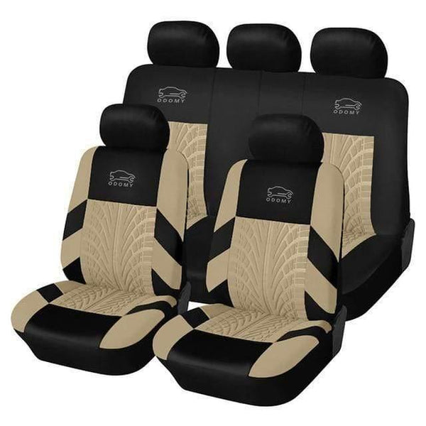 Planet Gates Beige / France Universal Auto PU Leather Non-slip Car Seat Covers Auto Dustproof Protector Seat Case for Vehicle Cover Luxury