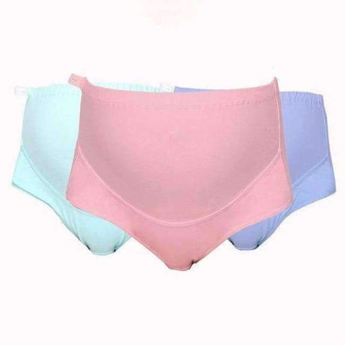 Planet Gates Beige / L 3 PCS/Lot Plus size Cotton Maternity Panties for Pregnant Women underwear High Waist Briefs Pregnancy Intimates Clothing