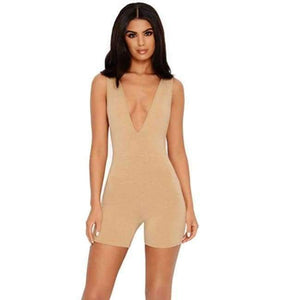 Planet Gates Beige / L Sexy Jumpsuit Plus Size Playsuit Jumpsuits For Women 2018 Summer Bodysuit Body Feminino One Piece Overalls Jumpsuit New