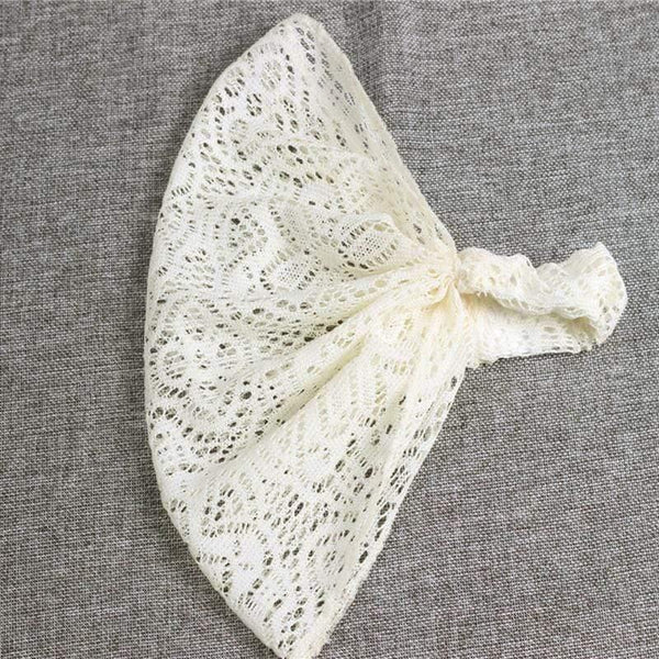 Lace Openwork Headband Ladies Elastic Hair Band Accessories Wide Stretchy Turban Women's Fashion Headwrap Bandana