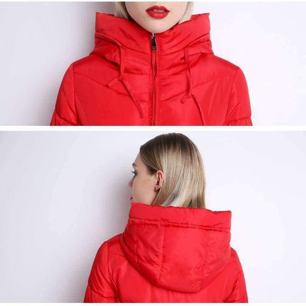 Planet Gates Beige / M Winter Jackets Coats Women's Long Warm Thickening Hooded Parka Female Befree Outerwear Coats Vintage Parks Jaqueta Feminina