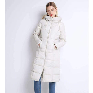 Planet Gates Beige / M Winter Jackets Coats Women's Long Warm Thickening Hooded Parka Female Befree Outerwear Coats Vintage Parks Jaqueta Feminina