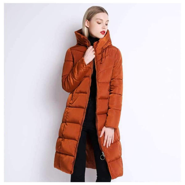 Planet Gates Beige / M Winter Jackets Coats Women's Long Warm Thickening Hooded Parka Female Befree Outerwear Coats Vintage Parks Jaqueta Feminina