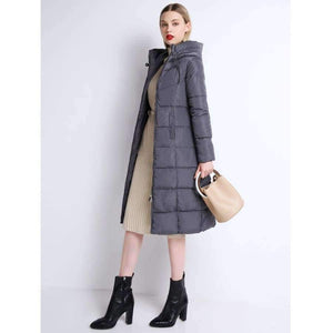 Planet Gates Beige / M Winter Jackets Coats Women's Long Warm Thickening Hooded Parka Female Befree Outerwear Coats Vintage Parks Jaqueta Feminina
