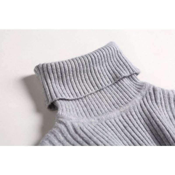 Planet Gates Beige / One Size Turtleneck Warm Women Sweater Autumn Winter Knitted Femme Pull High Elasticity Soft Female Pullovers Sweater Jumper