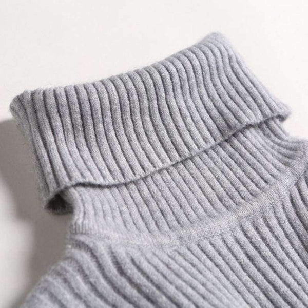 Planet Gates Beige / One Size Turtleneck Warm Women Sweater Autumn Winter Knitted Femme Pull High Elasticity Soft Female Pullovers Sweater Jumper