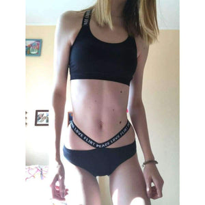 Planet Gates Beige / One Size Underwear Comfortable Wireless Loungewear Lingerie Bra Set Black and White Cotton Bras Sets