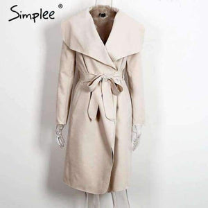 Planet Gates Beige / S Black ruffle warm winter coat Women turndown long coat collar overcoat female Casual autumn 2016 pink outerwear