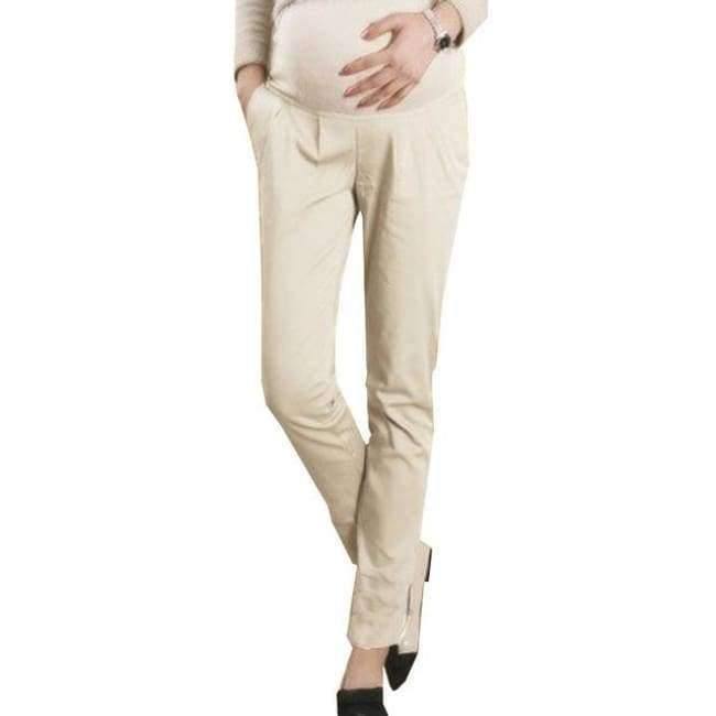 Planet Gates Beige / S Cotton Pregnant Pants Maternity Clothes For Pregnant Women Trousers Pregnancy Pant Gestante Pantalones Embarazada Clothing