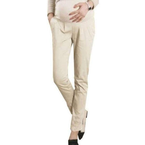 Planet Gates Beige / S Cotton Pregnant Pants Maternity Clothes For Pregnant Women Trousers Pregnancy Pant Gestante Pantalones Embarazada Clothing
