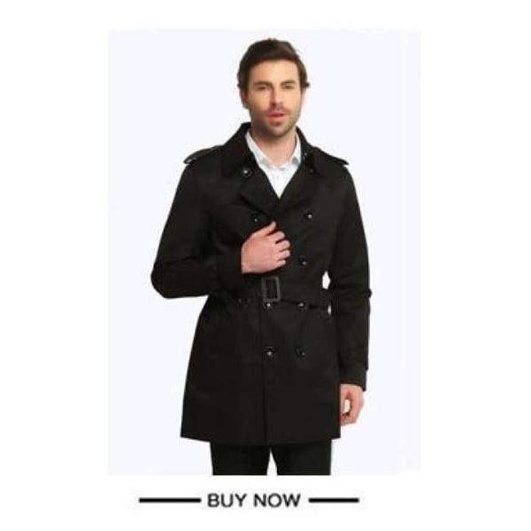 Planet Gates Beige / S Trench Coat Men Classic Double Breasted Mens Long Coat  Mens Clothing Long Jackets & Coats British Style Overcoat S-6XL size