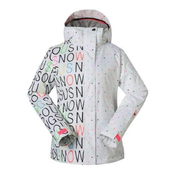 Planet Gates Beige / S Womens Ski Suits Ladies Ski Jacket And Pants Waterproof Warm Cross Country Skiing And Snowboarding Jackets