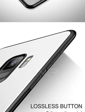 Planet Gates Beige / S8 ZNP Luxury Tempered Glass Phone Case For Samsung Galaxy S9 S8 Plus Back Glass Cover Cases For Samsung S9 S8 Note 8 Case Shell