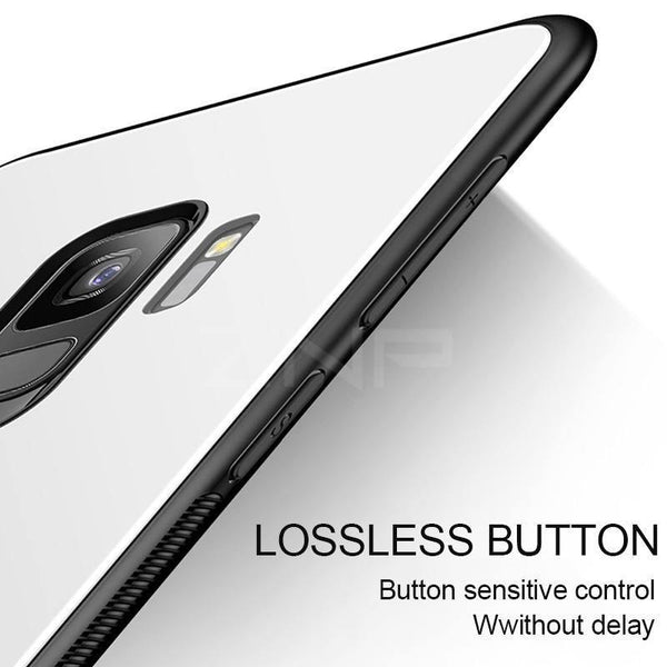 Planet Gates Beige / S8 ZNP Luxury Tempered Glass Phone Case For Samsung Galaxy S9 S8 Plus Back Glass Cover Cases For Samsung S9 S8 Note 8 Case Shell