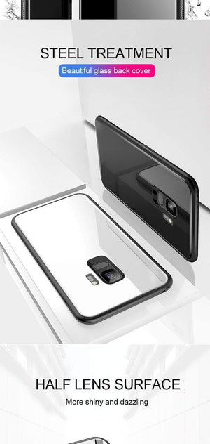Planet Gates Beige / S8 ZNP Luxury Tempered Glass Phone Case For Samsung Galaxy S9 S8 Plus Back Glass Cover Cases For Samsung S9 S8 Note 8 Case Shell